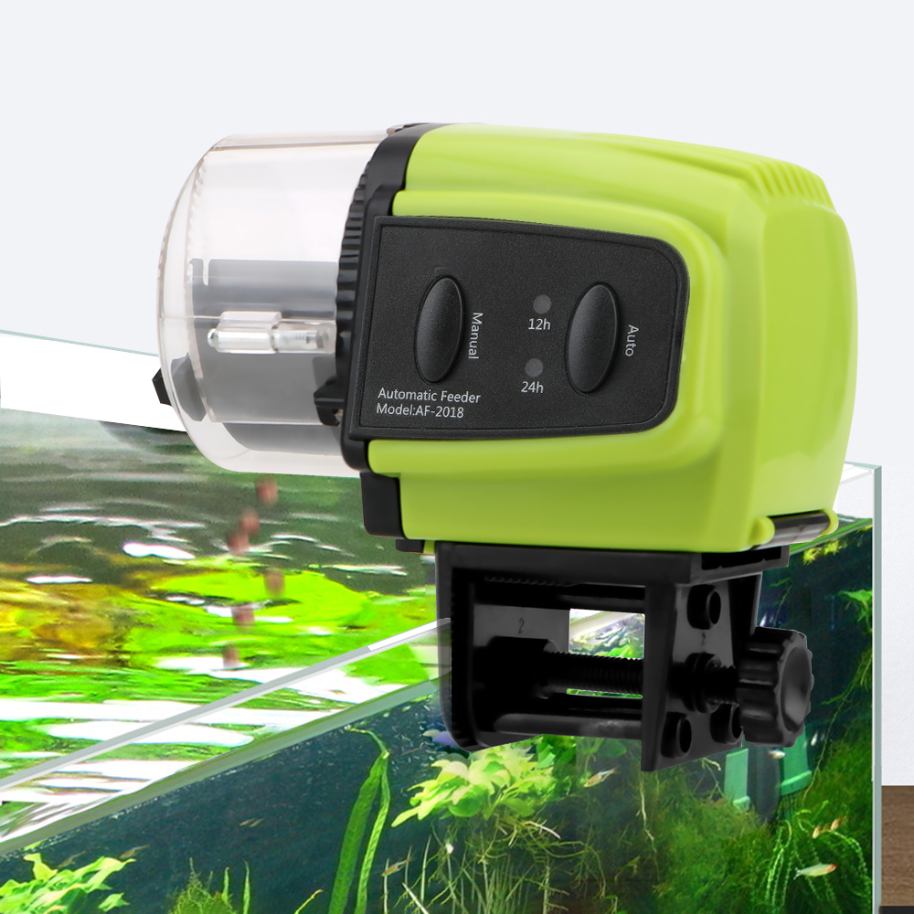 Portable Fish Feeder Tools 1 Pcs Home Aquarium Food Feeding Automatic Fish Timer Feeder Plastic Digital Display