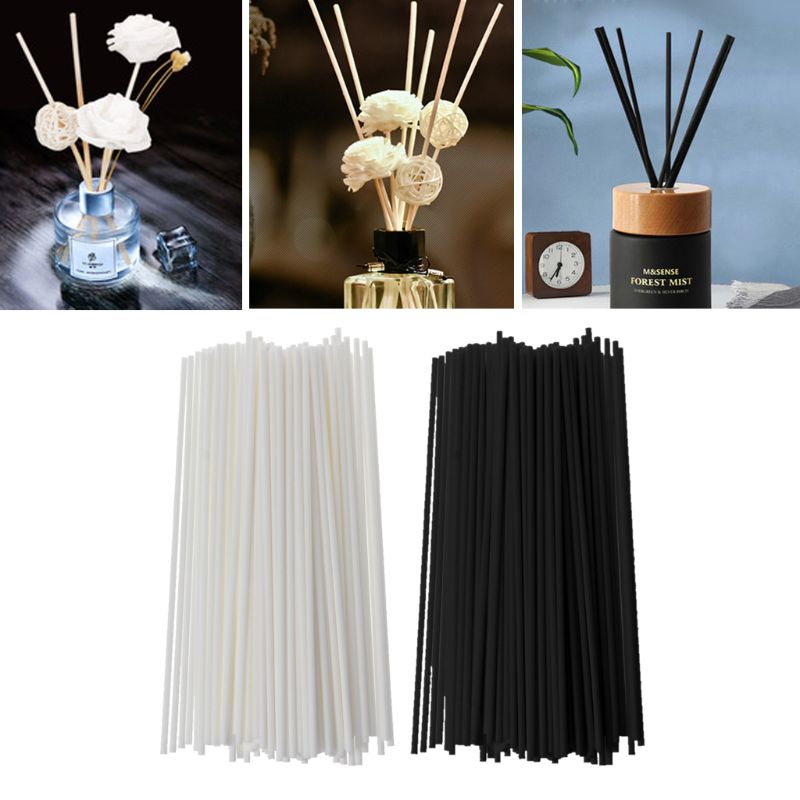 100Pcs 19cmx3mm Fiber Sticks Diffuser Aromatherapy Volatile Rod for Home Fragrance Diffuser Home Decoration   Drop Ship