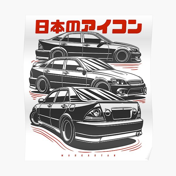 Japanese Icon Altezza Is200 Is300  Poster Decor Vintage Funny Print Picture Room Modern Mural Home Painting Decoration No Frame