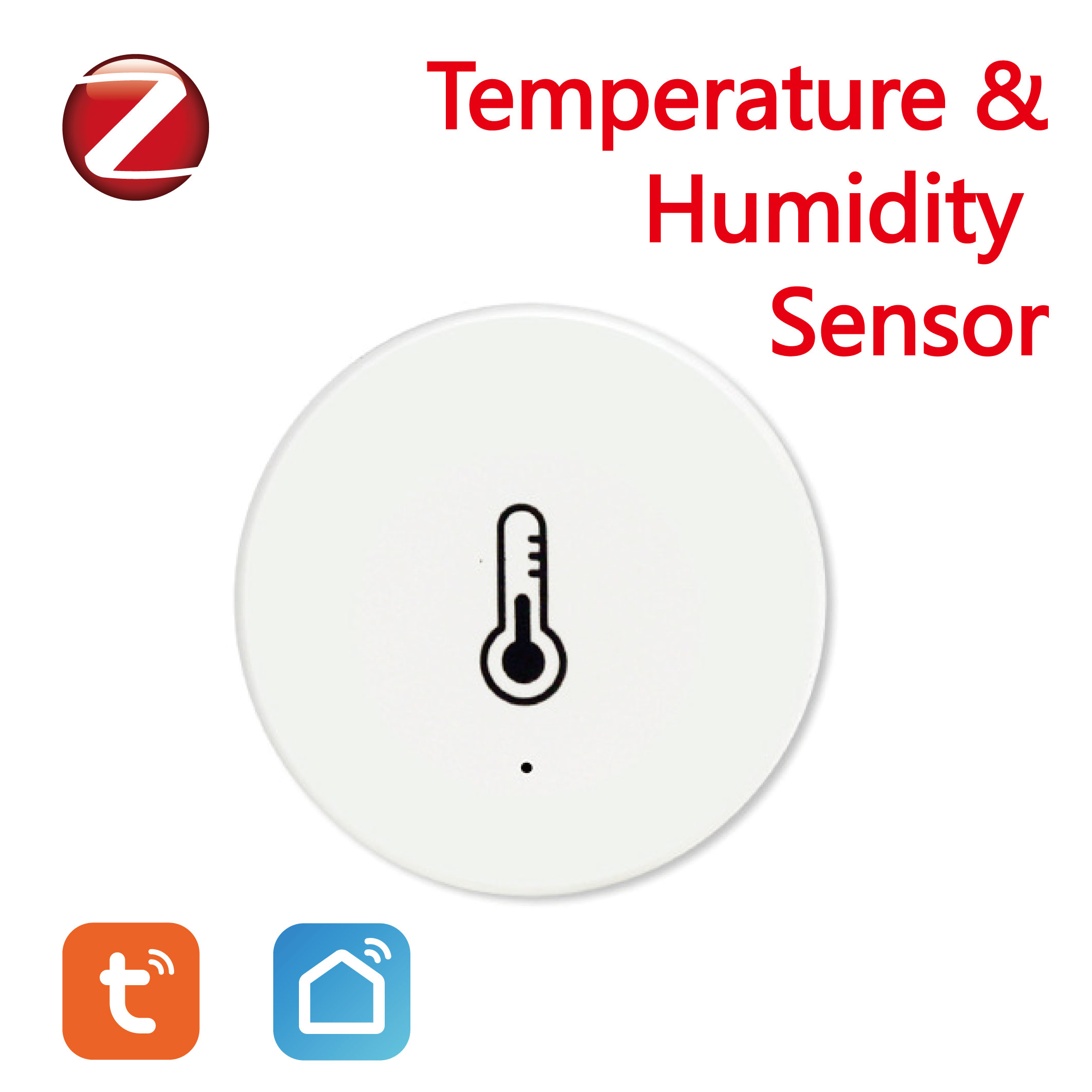 Tuya ZigBee Temperature And Humidity Sensor Work With Alexa Google Home Smart Home Smart Life/Tuya Smart App Contro