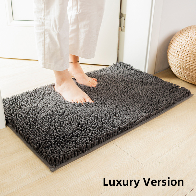Yinzam  Bathroom Decoration Bath Rug Mat with Super Water Absorbent Soft Microfiber Chenille Fabric Rugs for Shower Pet