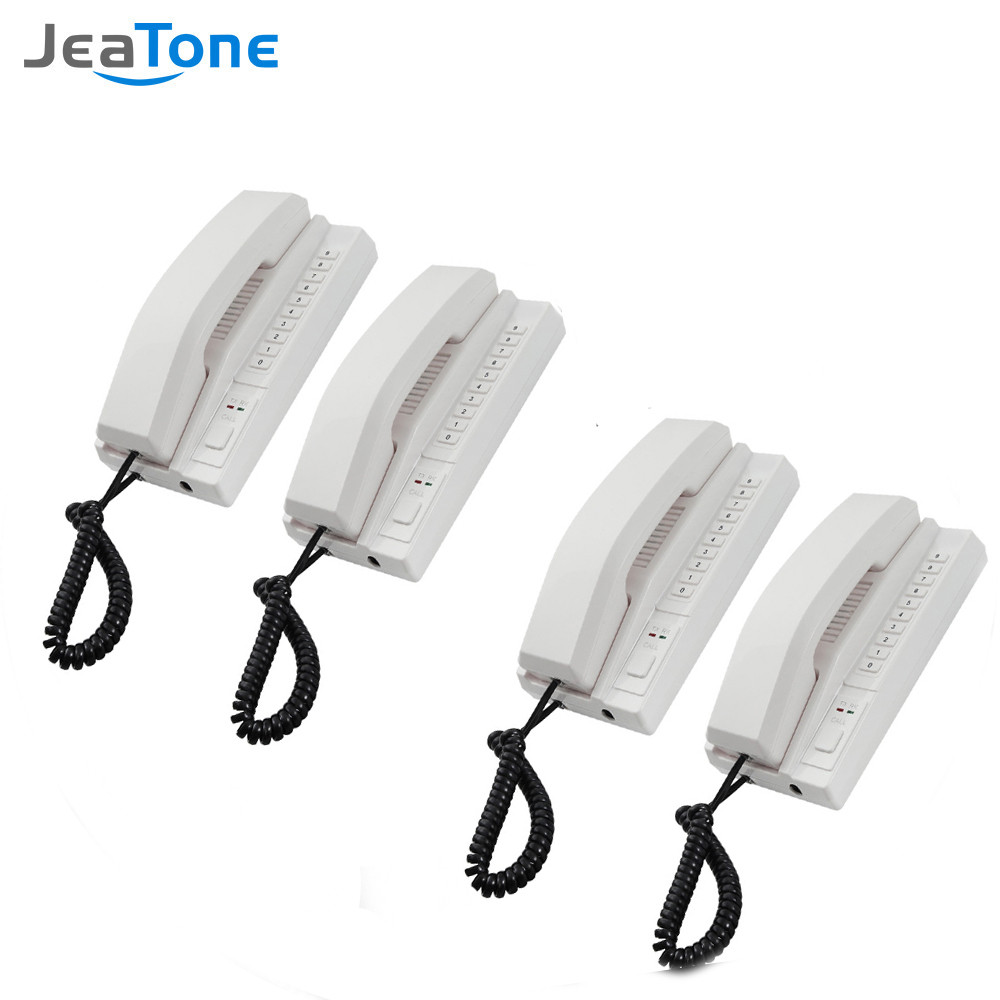 Jeatone 433MHZ Wireless Intercom System Secure Interphone Handsets Expandable for Warehouse Office interphone  home phone