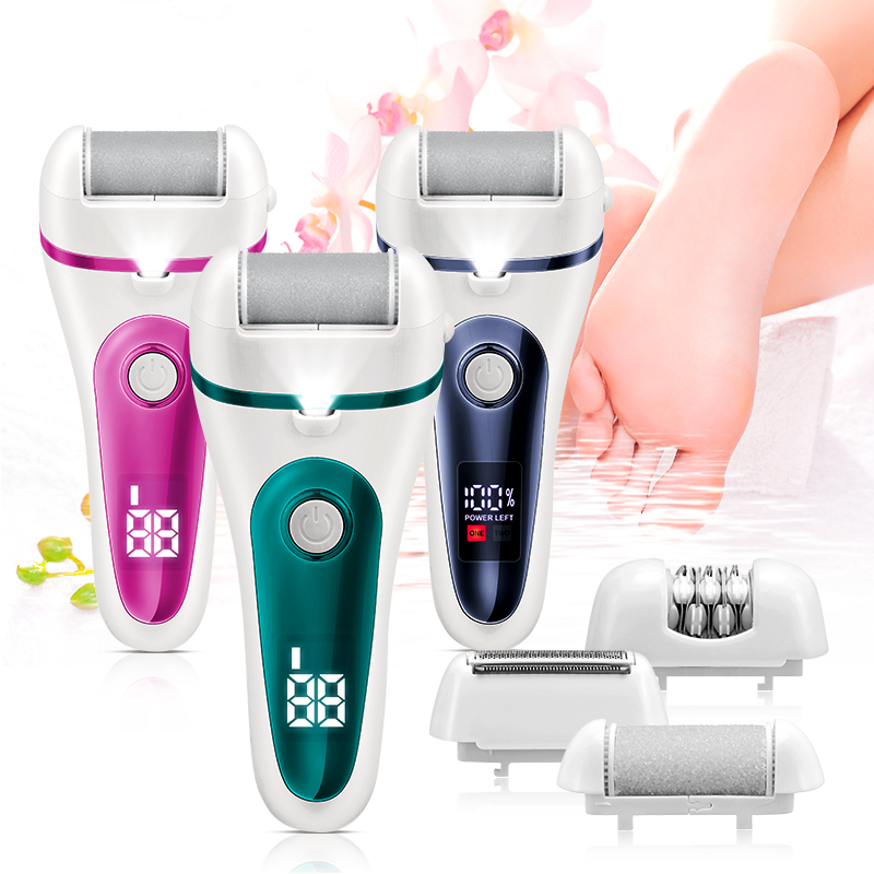 4 in 1 Epilator Set For Women Facial Hair Remover Female Rechargeable Epilator Face Depilation Leg Body Shaver Callus Remover
