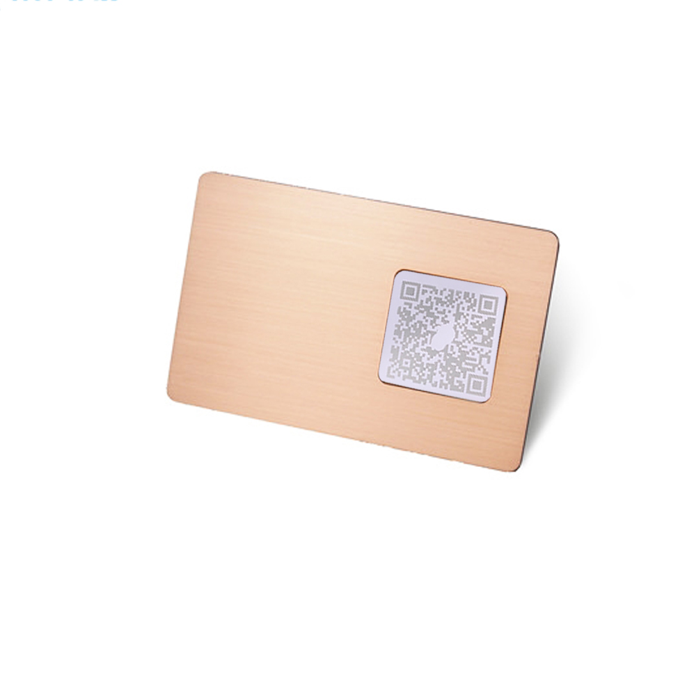 1 Piece 13.56MHZ Ntag213 UID Chip Free Design Print Logo QR Code Membership Card Metal NFC Contactless Business Gift Card