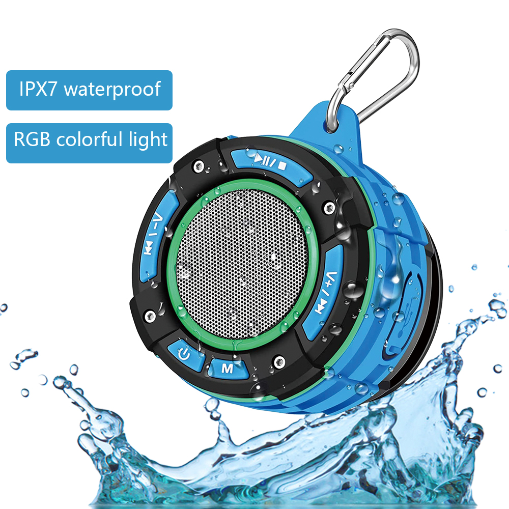 Abcture F021 LED wireless Bluetooth speaker Bluetooth 5.0 waterproof IPF7 portable