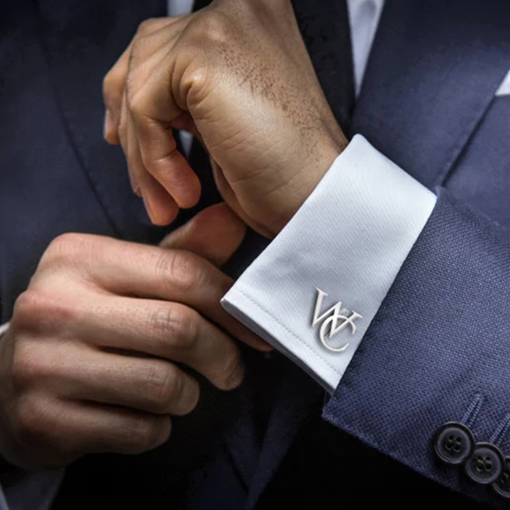 Tangula Custom Cufflinks for Groom Stainless Steel Men's Initials Cufflinks Personalized Wedding Best Man Jewelry Gift