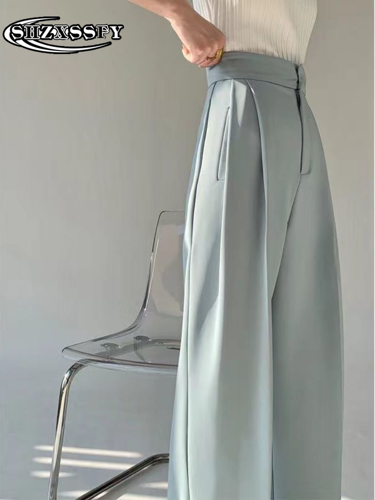 High Waist Pants for Women  Loose Wide Leg Pants Women Casual Solid Full Length Women  Casual Autumn Women's Pants