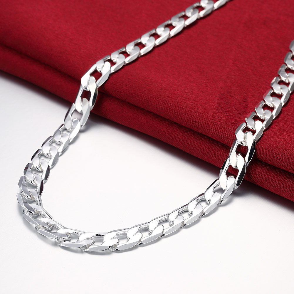 Special Offer 925 Sterling Silver Necklace for men's 20/24 Inches Classic 8MM Chain  Jewelry Wedding  gifts