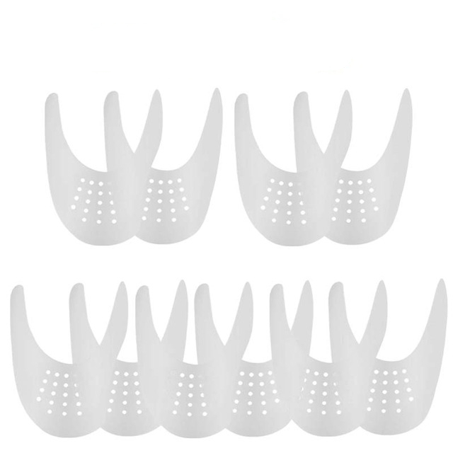 5Pair Anti Crease Washable Protector Bending Crack Toe Cap Support Shoe Stretcher Lightweight Keeping Sneaker Universal