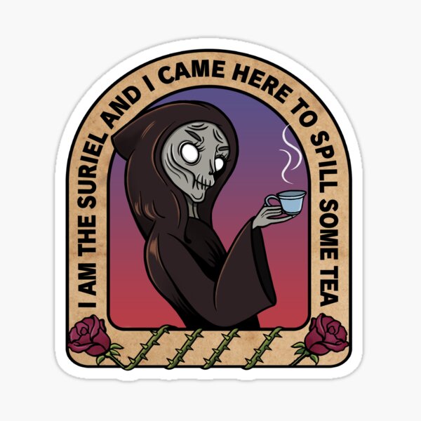 The Suriel Spill The Tea Acotar A Co  5PCS Stickers for Anime Cartoon Wall Cute Living Room Funny Decorations Luggage Car Decor