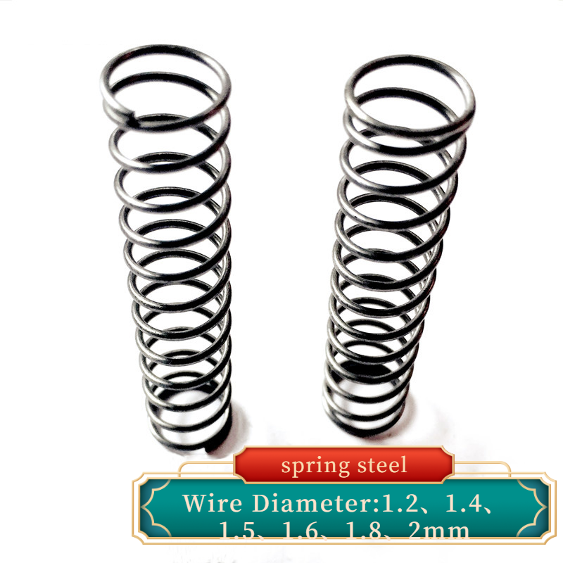2pcs Wire Diameter:1.2、1.4、1.5、1.6、1.8、2mm Spring Y Type Compression Spring Spring Steel Long Pressure Spring Length:300mm