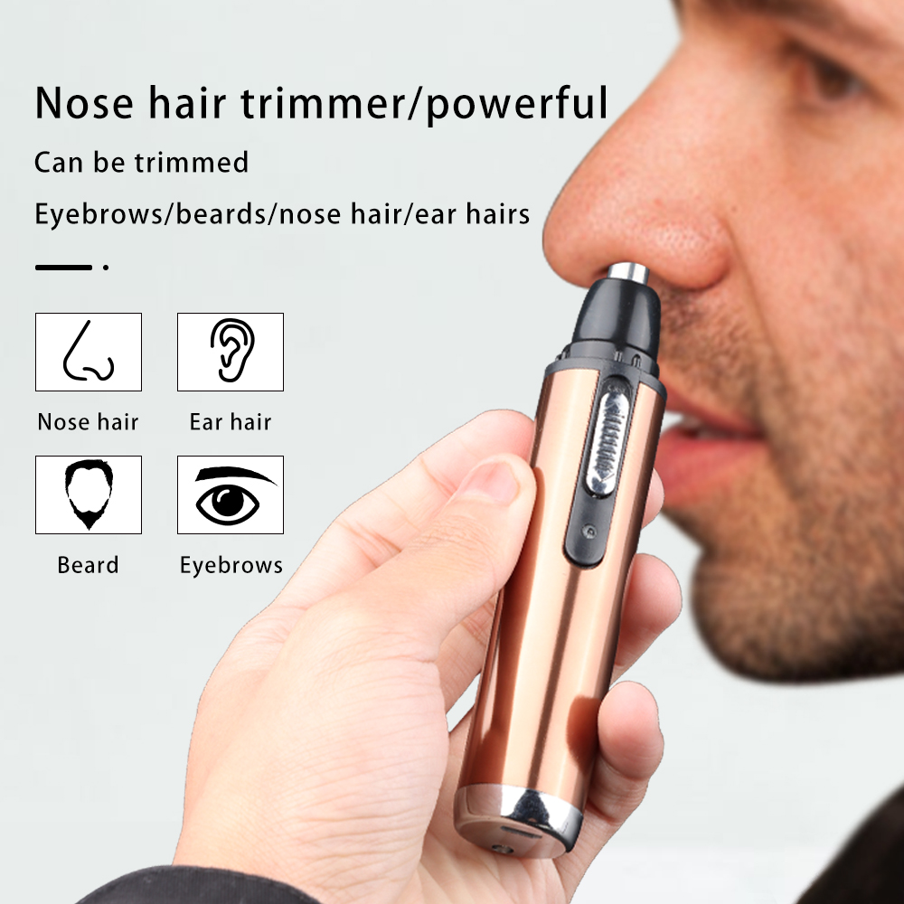 Ear Nose Hair Trimmer Clipper Electric Shaving Safety Face Care Nose Beard Cleaning Machine for Men Women Hair Removal Painless