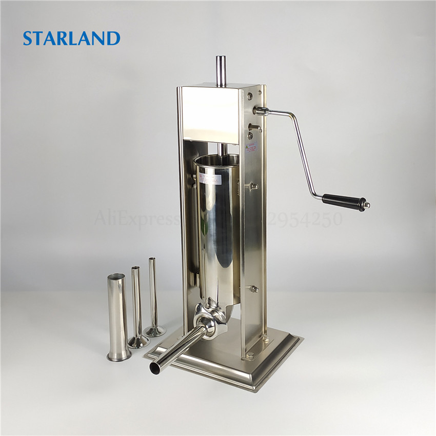 3L Spain Churros Maker Stainless Steel Sausage Stuffer Churros Extruding Machine Spanish Donuts Maker Manual Sausage Filler