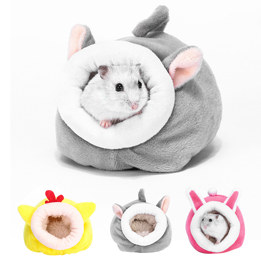 Hamster House Guinea Pig Accessories Hamster Cotton House Small Animal Nest Winter Warm For Rodent/Guinea Pig/Rat/Hedgehog