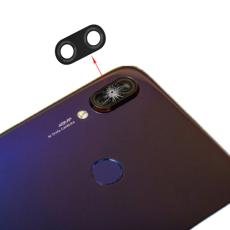 2pcs for Xiaomi Redmi Note 7 Camera Glass Lens Back Rear Camera Glass Lens with Glue Redmi Note7 Replacement Repair Spare Parts