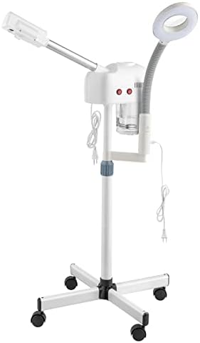 Winado 2 in 1 Facial Steamer with 3X Magnification Light, Deep Cleaning for Personal Skin Care, Beautician Steamer Professional Aromatherapy Humidifier Facial Spa Mist Steam for Home & Beauty Salon