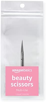 Amazon Basics Beauty Scissors, Stainless Steel, Silver