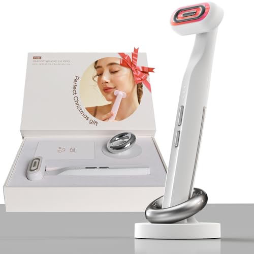 SMOOTHGLOW 2.0 PRO Awakening-4D 9-in-1 Red Light Therapy for Face, Home Radiant Renewal Facial Wand, LED Light Therapy Wand for Face Lift, Firm, Anti-Aging Wrinkle, Rejuvenation, Gift Set for Women