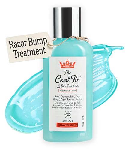 Shaveworks The Cool Fix Aftershave for Women: Pubic Hair Removal, Razor Bumps, Razor Burns, Ingrown Hair Treatment – After Shaving Post Waxing Bikini Area Moisturizing Skin Care Gel 2 Fl Oz