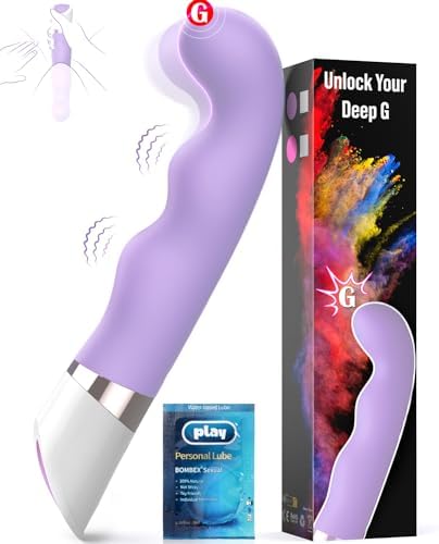 Vibrators Curved G Spot Vibrator - Sex Toys for Women, Adult Toys Dildo Female Vibrator, Anal Clitoris Toys Waterproof Wand Vibrator, Vibradores Juguetes Sexuales, 10 Powerful Vibrations, Purple