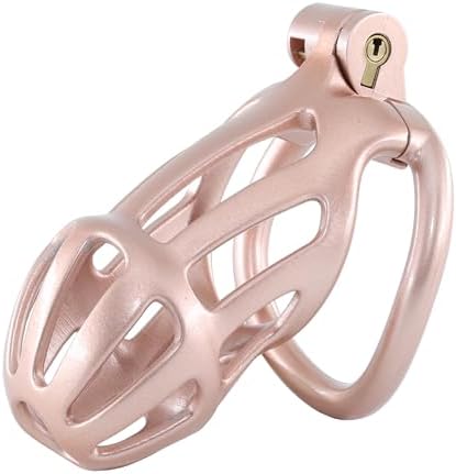 3D Printed Male Chastity Cage with Catheter Chastity Device with 5 Rings Cock Cage for Men Penis Exercise Bondage Gear & Accessories BDSM Sex Toy Slave Tool (Compact)