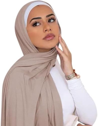 ANKOMINA Women Soft Cotton Muslim Jersey Hijab Head Wrap Scarves Fashion Long Scarf Shawls