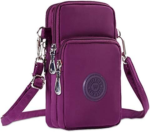 WITERY Waterproof Nylon Cute Crossbody Cell Phone Purse Smartphone Wallet Bag for Women